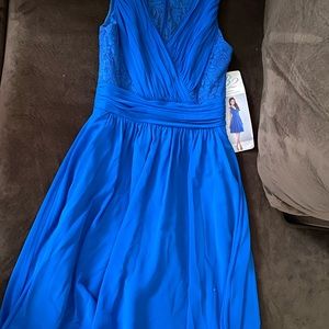 Blue short formal dress